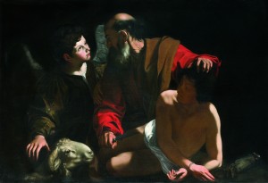 Caravaggio Sacrificio d'Isacco (a lume di notte)
