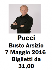 Spettacolo Andrea Pucci - Busto Arsizio 2016