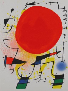 Joan Mirò - Sole rosso 1972