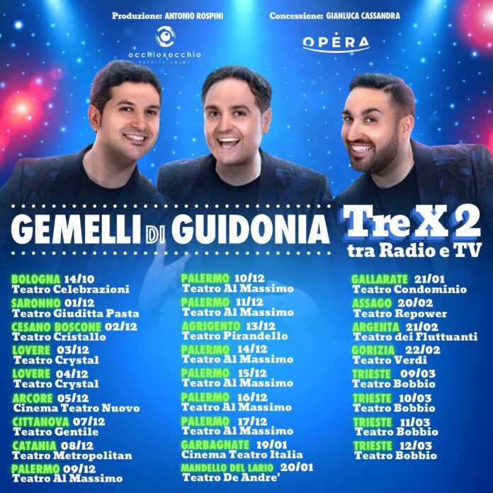 Gemelli di Guidonia_Tre x2_locandina