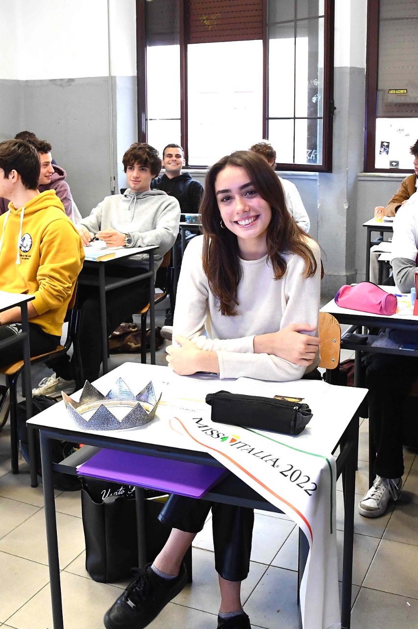 Lavinia Abate a scuola