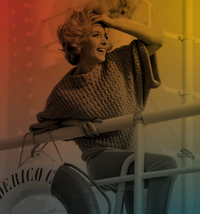 Servizio di moda a bordo della motonave passeggeri Federico C_ anni 60 (società)