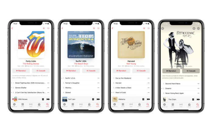 Apple Music_Musica Rock audio spaziale