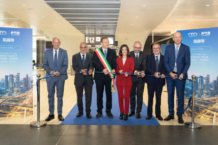 Taglio_del_nastro_ITA_Airways_Roma_Fiumicino_Dubai