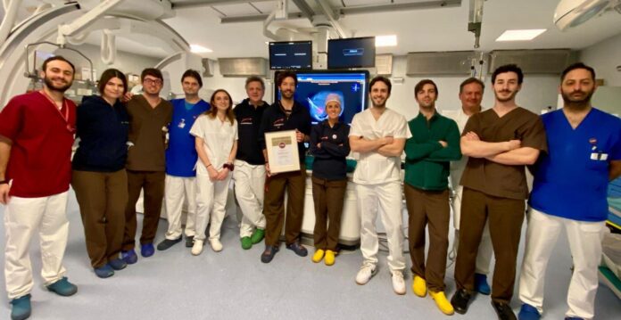 Team Radiologia Policlinico di Milano intervento ablazione microonde