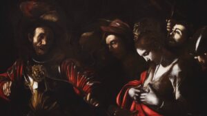 Caravaggio-Il-Martirio-di-santOrsola-Gallerie-dItalia-di-Napoli-Intesa-Sanpaolo-3D-Produzioni