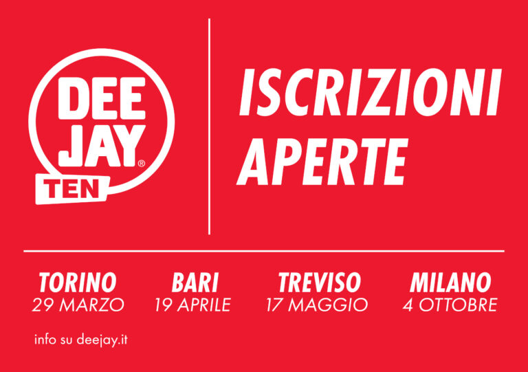 DeejayTen-2026_IscrizioniAperte