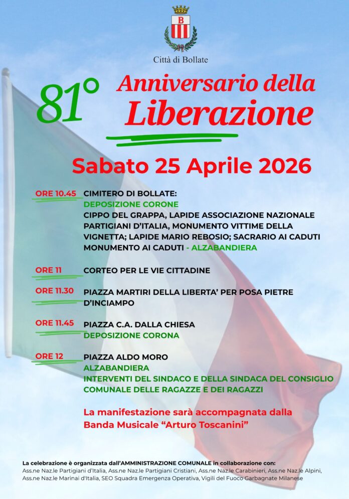 Manifesto 25 aprile 2026.