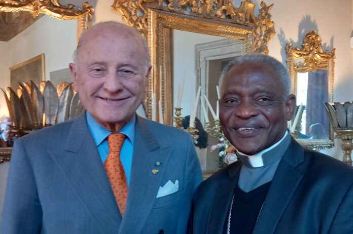 Ambasciatore Giorgio Girelli e Cardinale Peter Turkson
