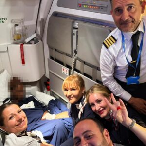 Bambino nato a bordo di aereo ITA Airways