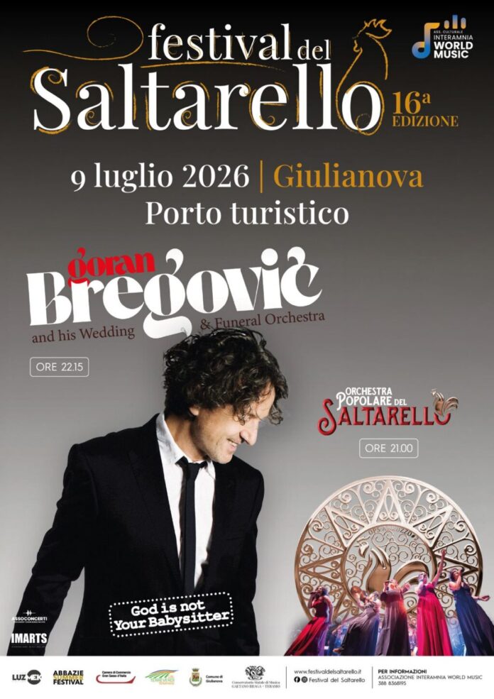 Locandina-quadrata-Festival-del-Saltarello-Goran-Bregovich