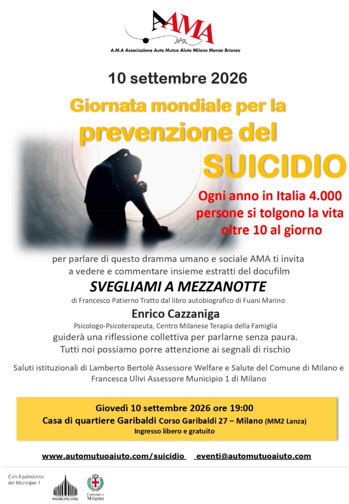 AMA_Giornata mondiale per la prevenzione del suicidio